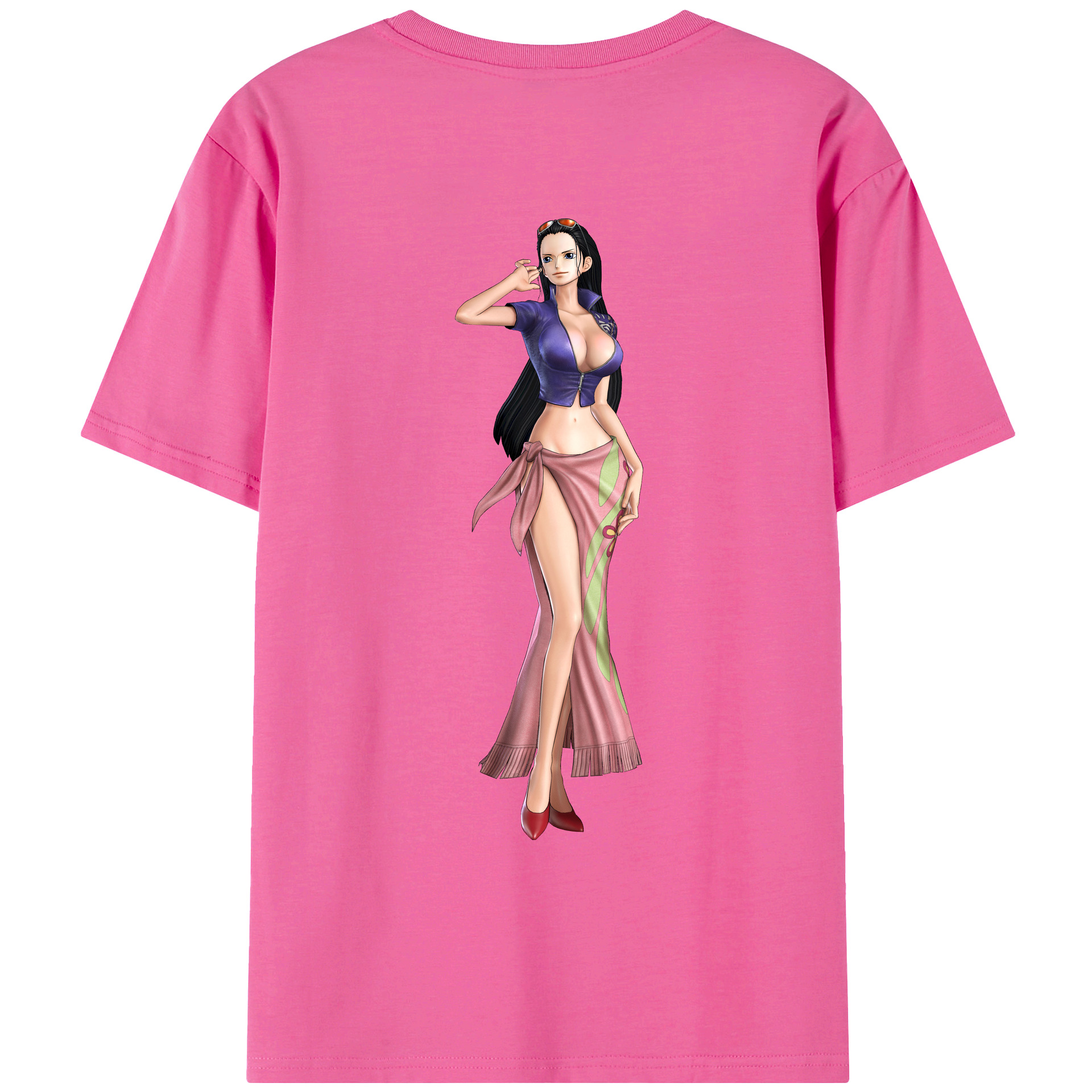ワンピース ニコ・ロビン ONE PIECE Nico Robin レディース半袖Tシャツ(バックプリント)
